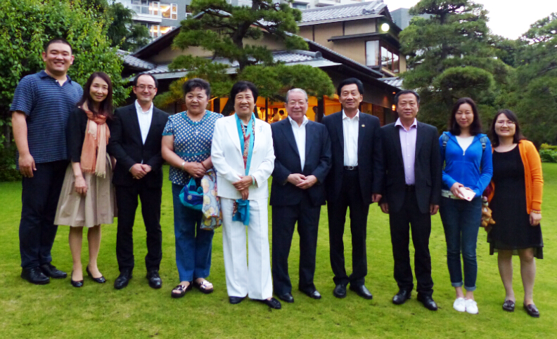 中国电子商会曲维枝会长率领中国电子商会分支机构及会员单位赴日本考察访问