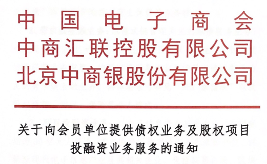 关于向会员单位提供债权业务及股权项目投融资业务服务的通知