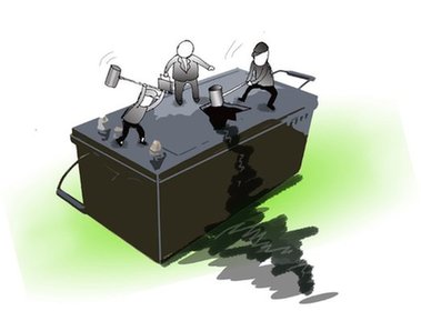每年数百万吨废旧铅蓄电池流入“地下产业链”