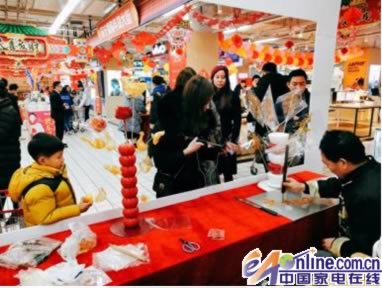 苏宁易购大润发、欧尚等店迎来年货爆发