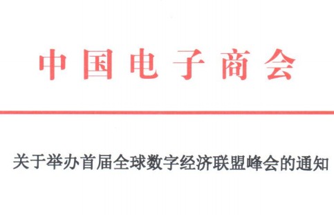 关于举办首届全球数字经济联盟峰会的通知