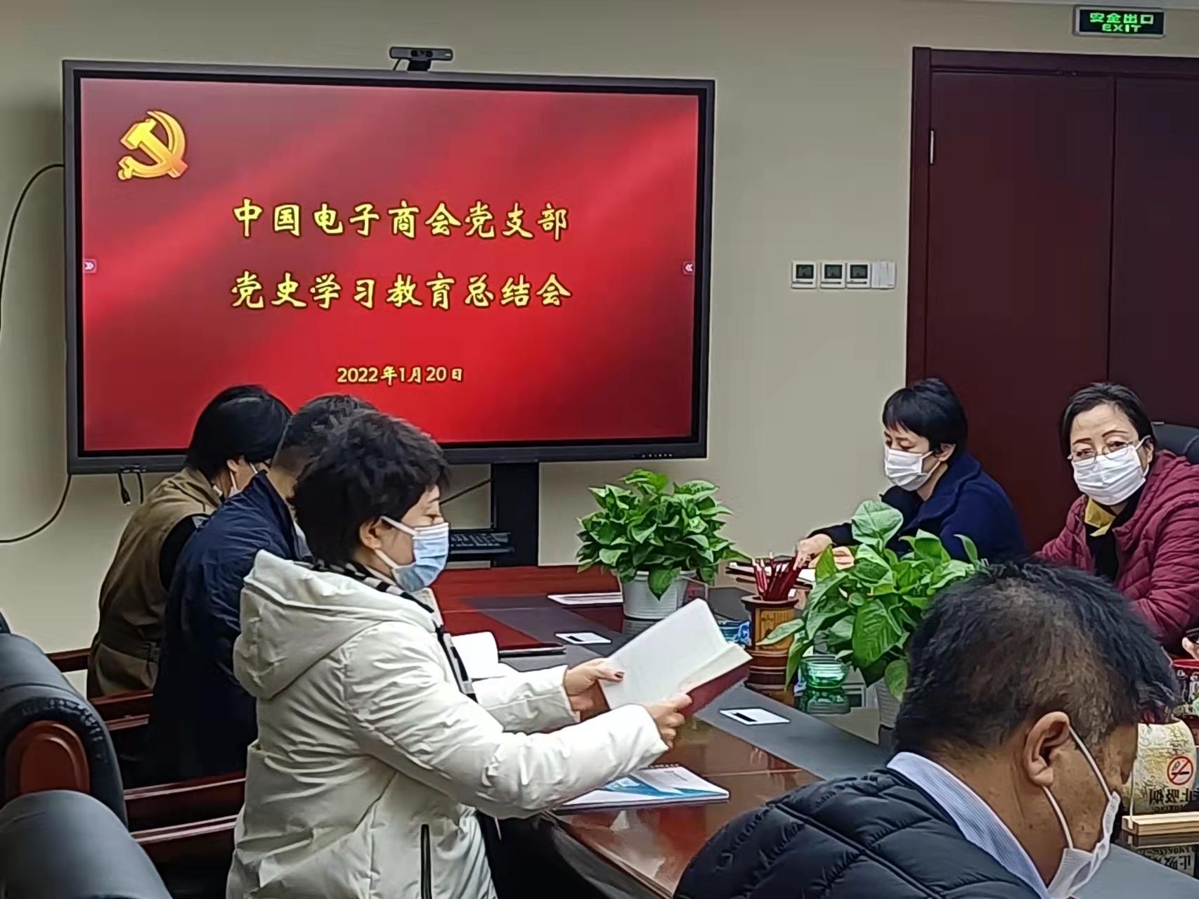 中国电子商会召开党史学习教育总结会议