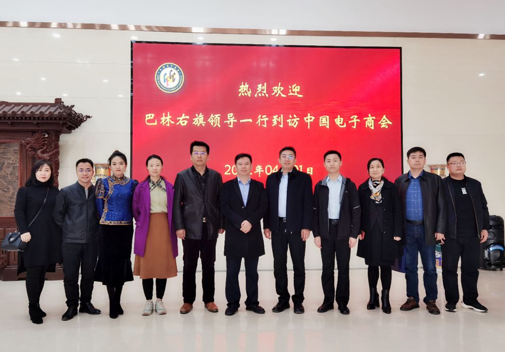 中国电子商会秘书长彭李辉接见巴林右旗政府领导一行