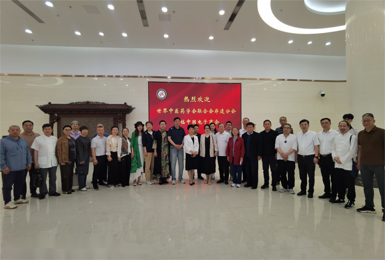 世界中医药学会联合会非物质文化遗产产业分会携非遗传承人走进中国电子商会