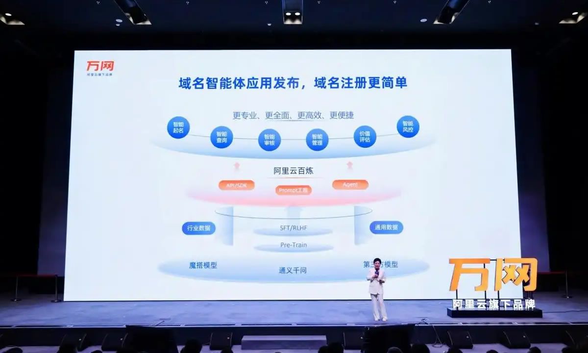 阿里云推出首个域名AI大模型应用上线